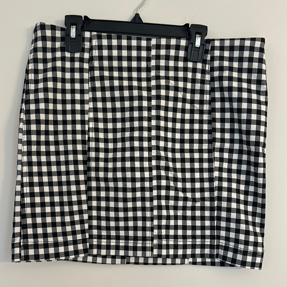 Free People Plaid Mini skirt women’s size 12